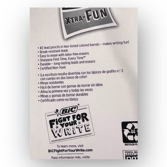 BIC Intensity Permanent Markers 2 Xtra Fun Pencils Sets - Picture 3 of 7